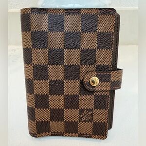 Discontinued Louis Vuitton Damier Ebene Small Agenda Cover